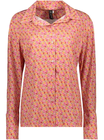 IZ NAIZ Blouse BLOUSE BUTTON 3801 STAR ORANGE
