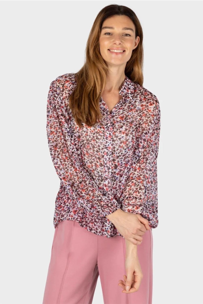 AQUA CONFETTI BLOUSE MET KRAAG 22002052 28352