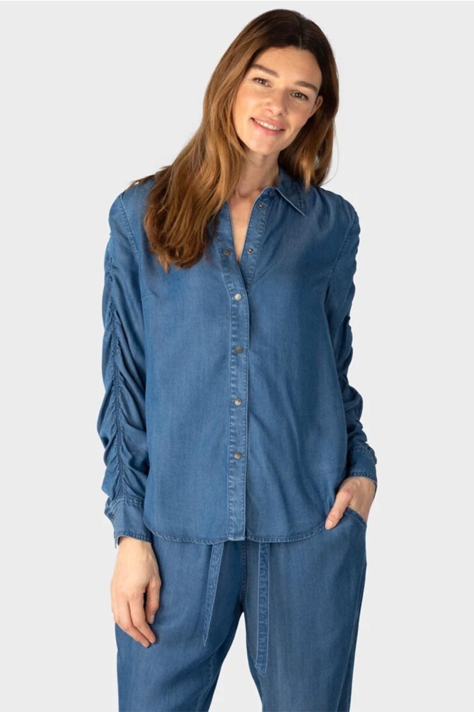 DENIM BLOUSE 22002045 40054