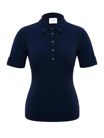 Aime Balance Blouse MOOS POLO AT23 03375 328 410 DARK BLUE
