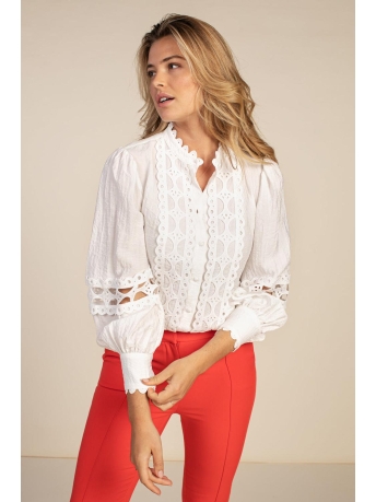 Aaiko Blouse LENORA VIS 522 114300 LES BLANCS