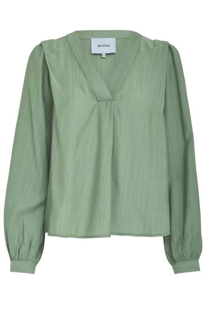 MELANA BLOUSE MI5207 3009 BASIL GREEN