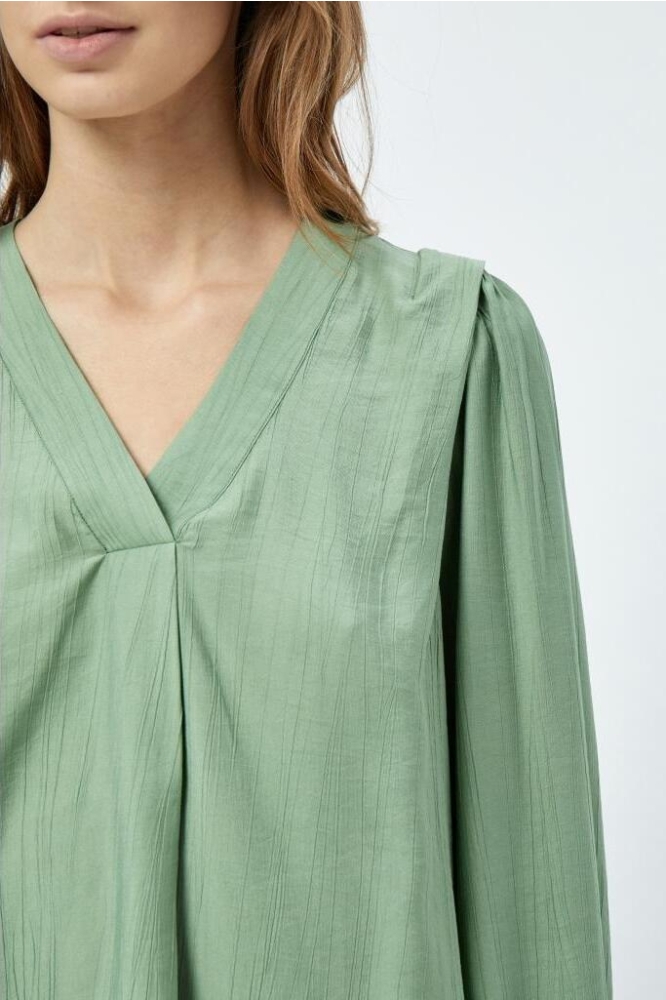 MELANA BLOUSE MI5207 3009 BASIL GREEN