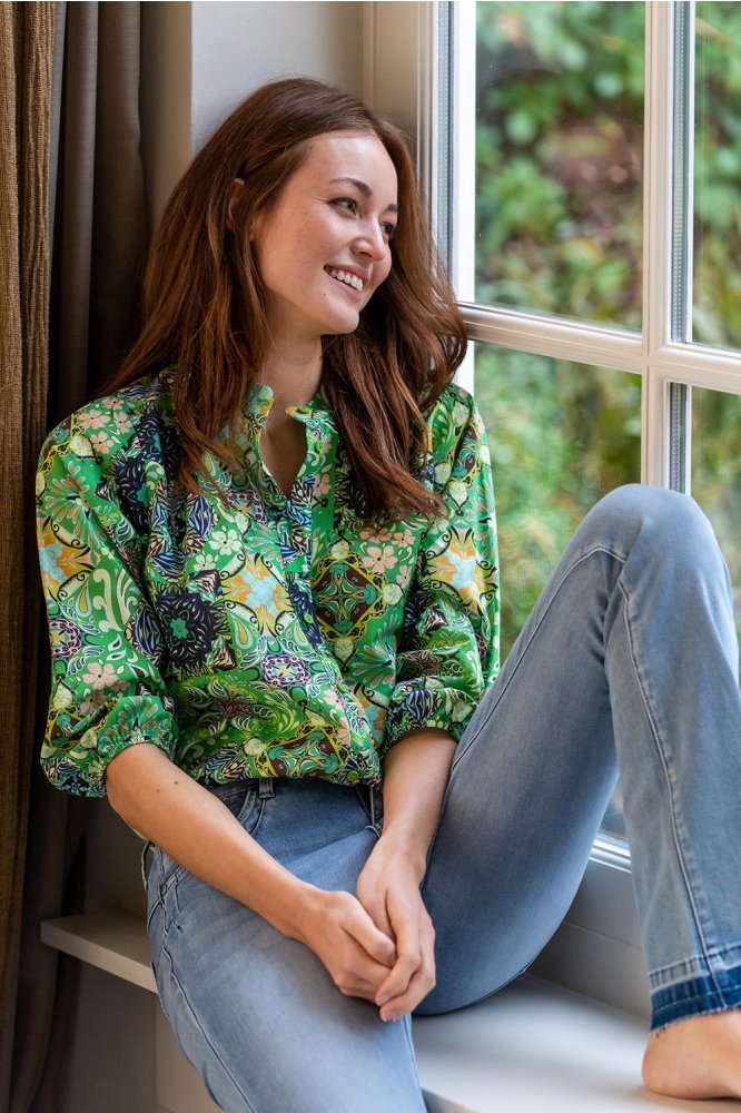 BLOUSE MIX AND MATCH PRINT 33240 20 Green combi