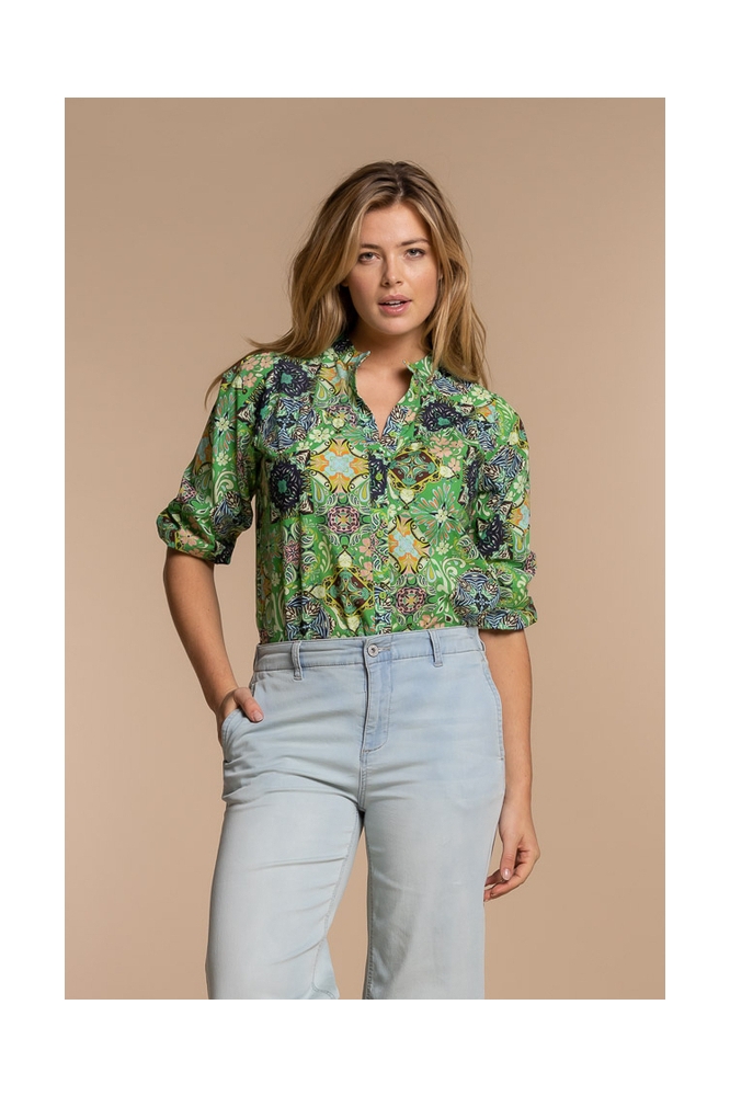 BLOUSE MIX AND MATCH PRINT 33240 20 Green combi