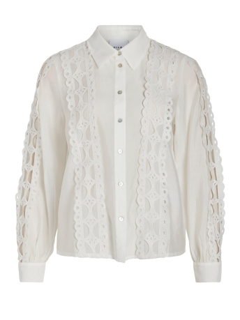 Rouge Vila Blouse VIJUNIPER L/S SHIRT 14085673 CLOUD DANCER