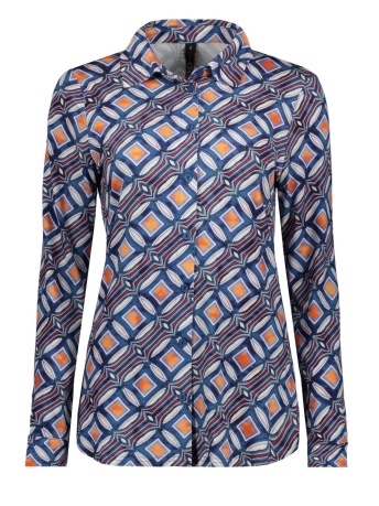 NED Blouse MILARAS LS DENIM RETRO BALLS 23S1 WB080 04 306 DENIM