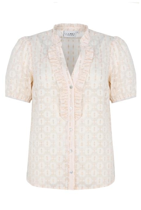 FEDE SHORT SLEEVE BLOUSE OFF WHITE