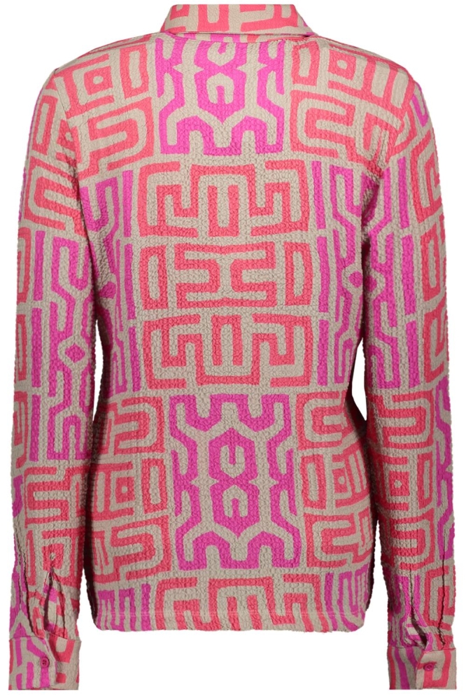 CHARLY  PRINTED BLOUSE 231 0007-0400 SAND PINK