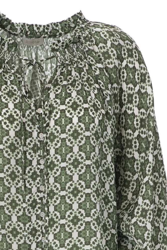 SPICY BLOUSE S8088 582 KALEIDOSCOPE GREEN