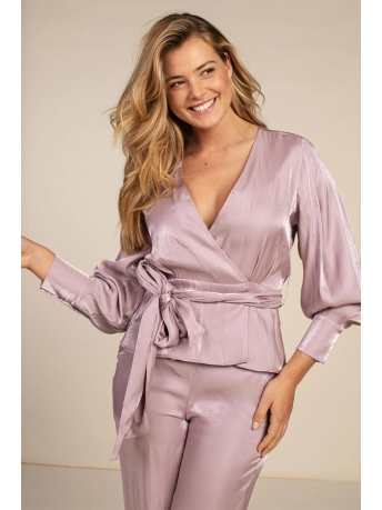 Aaiko Blouse TAMARI SHIMMERY VIS 355 171605 MAUVE
