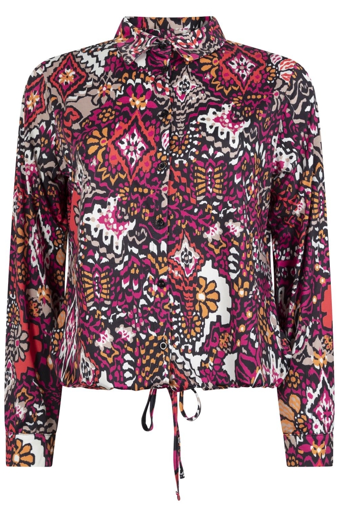 PIA SPLENDOUR PRINTED BLOUSE 231 0138 0400 MAGENTA PINK