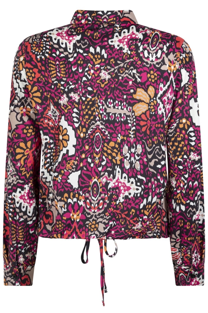 PIA SPLENDOUR PRINTED BLOUSE 231 0138 0400 MAGENTA PINK