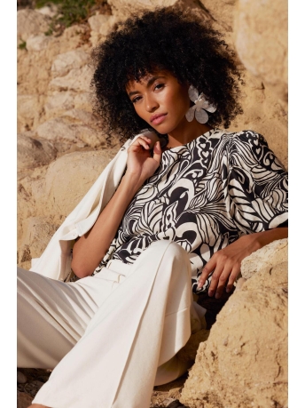 Juffrouw Jansen Blouse TRIPOLI S23 999 BLACK