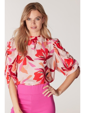 Juffrouw Jansen Blouse TIVAT S23  316 BRIGHT PINK