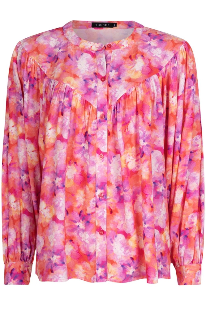 BLOUSE RIAN SS2310 PEACH PRINT