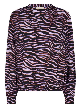 Freequent Blouse FQLINN BLOUSE 201144 ROYAL LILAC W BLACK