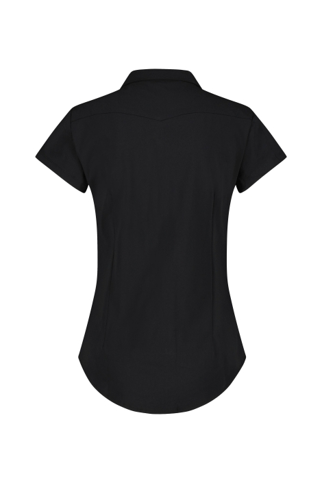 Lady Day zwarte dames blouse | Achteraanzicht