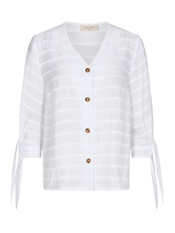 Freequent Blouse FQWOGGI BLOUSE 201821 BRILLIANT WHITE