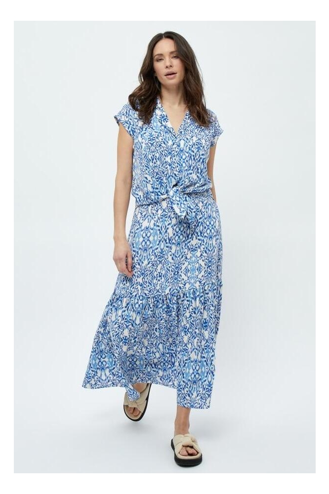 NICOLINE SLEEVELESS SHIRT PC7020 2993P MARINA BLUE PRINT