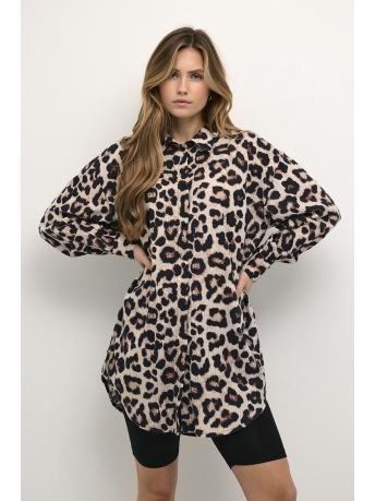 Kaffe Blouse KASIFF SHIRT 10507448 104193 Feather Gray Leo Print