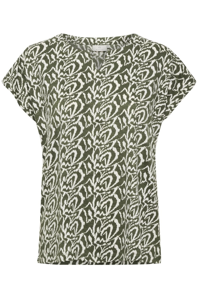 KAGERDA JERSEY BLOUSE 10507566 104354 Grape Leaf Antique Graphic