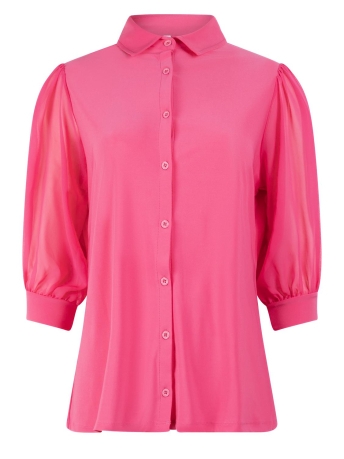 Zoso Blouse CINDY SPLENDOUR BLOUSE 232 1240 BRIGHT PINK