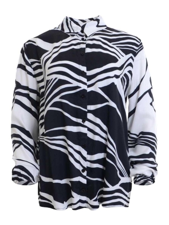 Maicazz Blouse FENNA BLOUSE SU23 20 006 BLACK WHITE
