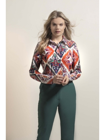 AndCo Woman Blouse LOTTE BIG IKAT BL256 35075 B-Navy Multi