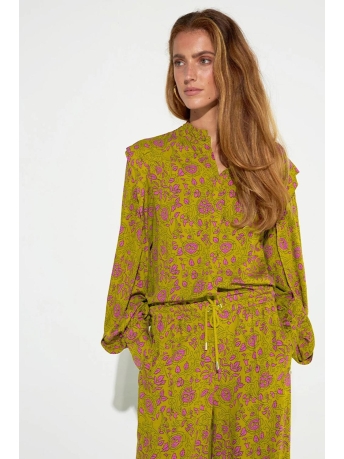 Harper & Yve Blouse OLIVIA LS FW23J610 600 olive green