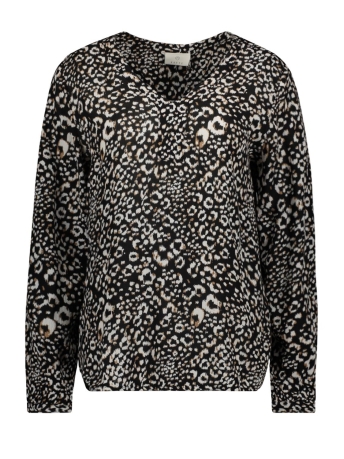 Kaffe Blouse KAMARITA AMBER BLOUSE 10508090 104628 BLACK/ CHALK LEO P