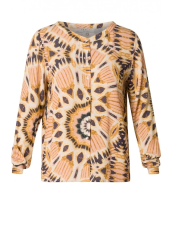Ivy Beau Blouse QUENNA 4001234 7009 PEACH MULTI COLOR