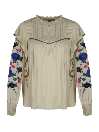 Fluresk Blouse KINA BLOUSE 23NOF02 ZAND