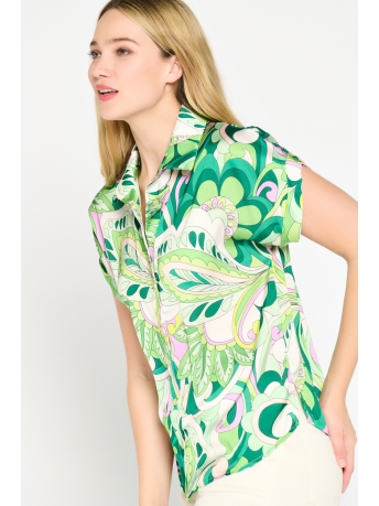 LolaLiza Blouse C BRIGHT S23 05702159 4614 Apple Green
