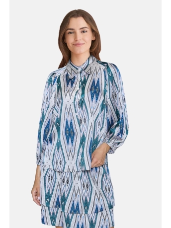 SisterS point Blouse GOLD SH9 16551 ETHNIC PRINT