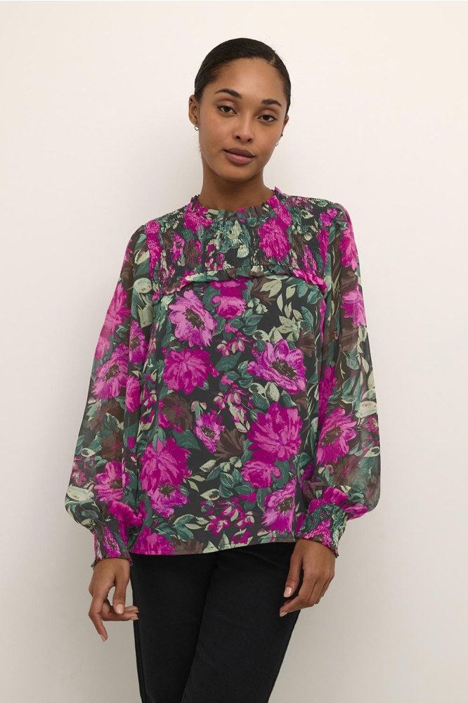 KAWILLA BLOUSE 10507945 104946 FUCHSIA FLOWER PRI