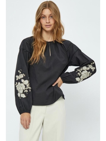 Peppercorn Blouse PHYLLIS LONG SLEEVE BL PC7359 9000P BLACK PRINT
