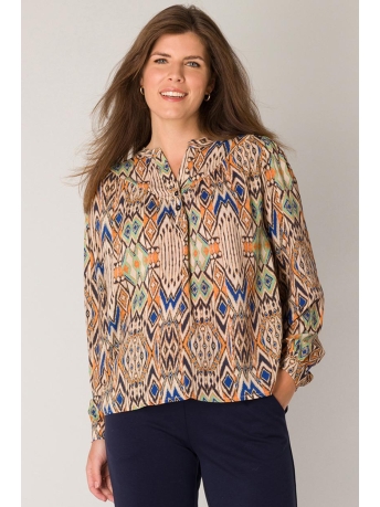 Ivy Beau Blouse PIEKE 4000976 9921 BEIGE/MULTI-COLOUR