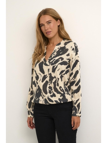 Kaffe Blouse KADITTE BLOUSE 10507919 104749 BLACK FEATHER GRAY