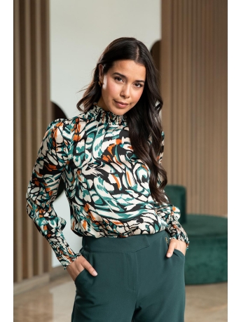 Femme9 Blouse CASEY SATIN BLOUSE 09 MULTICOLOR