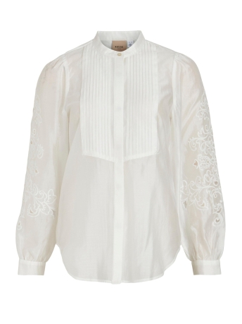 Rouge Vila Blouse VILOTTIE LS SHIRT 14090134 CLOUD DANCER