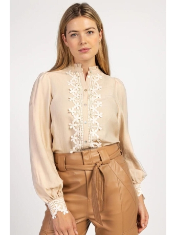 Aaiko Blouse ISALEE TEN 522 131008 BLEACHED SAND
