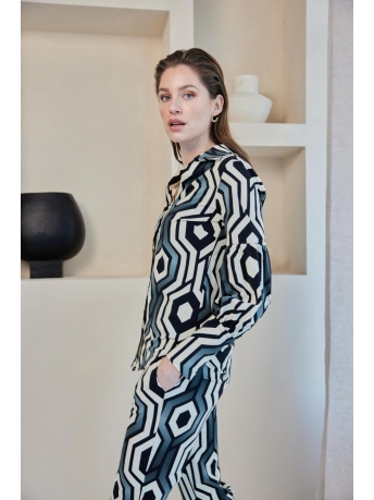 Aime Balance Blouse MILA BLOUSE AT70 05351 303 GEOCRAFTING PRINT