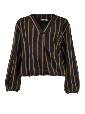 I-coni-K T-shirt RIVER BLACK STRIPE 23W P204 03 900 BLACK