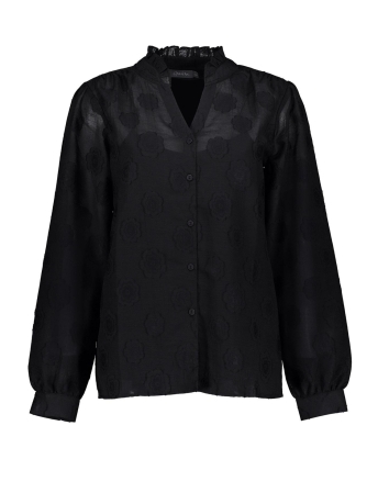 Geisha Blouse RUFFLES BLOUSE 33627 20 Black