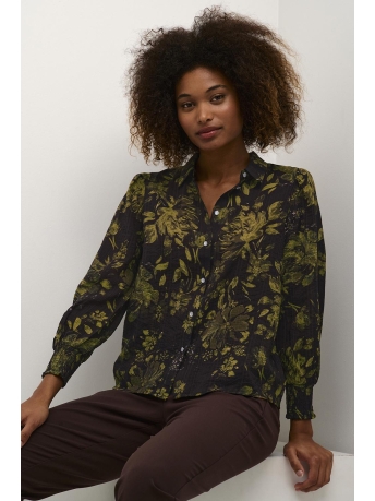Kaffe Blouse KAKAJA SHIRT 10507992 104999 GREEN FLOWER PRINT