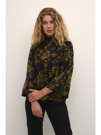 Kaffe Blouse KAKAJA BLOUSE 10507991 104999 GREEN FLOWER PRINT