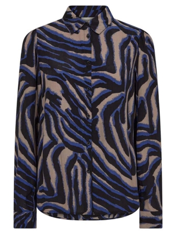 Freequent Blouse FQSEBREA SHIRT 203697 CROCKERY W DEEP ULTRAMARINE