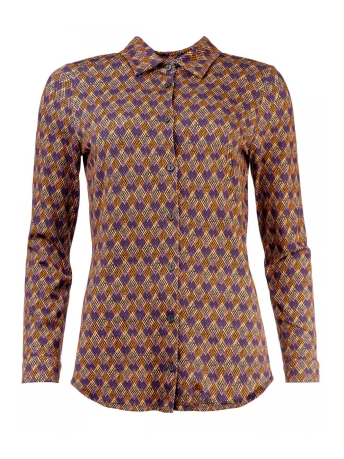 NED Blouse MILARAS LS TILANDSIA PURPLE DROP 23W2 RP021 01 826 TILLANDSIA PURPLE
