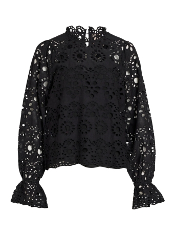Rouge Vila Blouse VIBRADIE LS TOP 14090816 BLACK